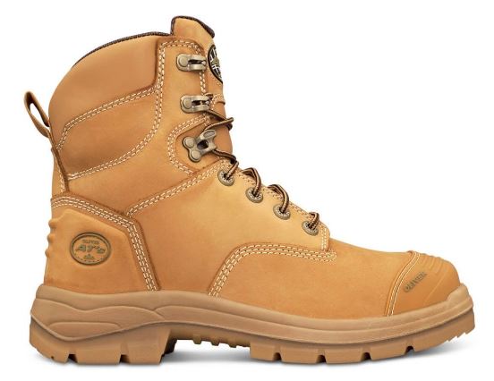 55232 55332 Oliver AT55 Series Steel Capped Mid Cut Work Boot WHEAT