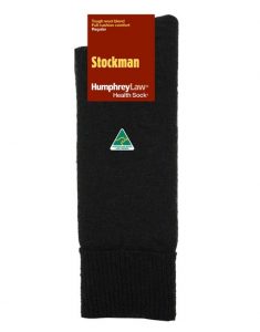 20C_009 Humphrey Law Stockman Health Wool Sock Black